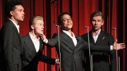 Die „German Gents“ aus Berlin zelebrierten in Wirges Quartettgesang vom Allerfeinsten – gepaart mit einem gehörigen Spaßfaktor.