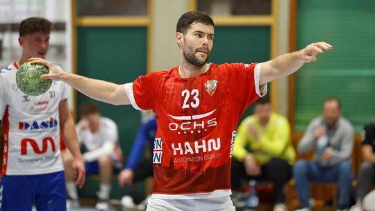 Der kroatische Ex-Profi Josip Grbavac markierte elf Tore für die HSG Kastellaun/Simmern beim 34:29-Heimsieg gegen den HB Mülheim