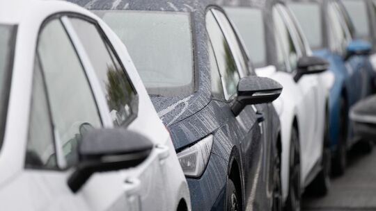 Neuwagen vor der Auslieferung