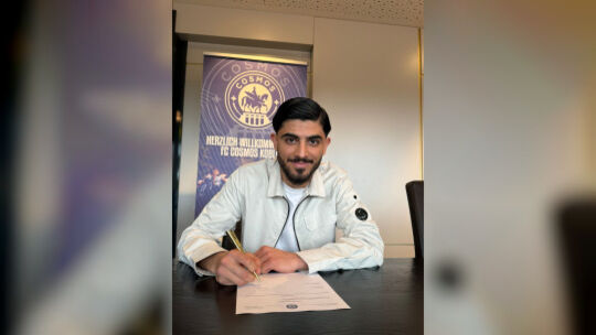 Der Vertrag ist unterzeichnet, Kebir Ali Canpolat ist ab sofort ein "Cosmonaut".