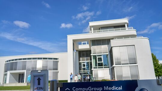 Das Innovationszentrum der Compugroup Medical in Koblenz: Das Medizinsoftware-Unternehmen blickt nach eigenen Angaben auf ein er