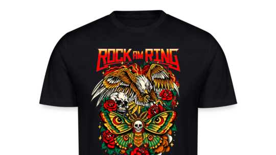 Sieht so das neue Festivalshirt bei Rock am Ring 2026 aus? Der Entwurf von Thomas Schramm ist einer von acht, die es in die Endr Sieht so das neue Festivalshirt bei Rock am Ring 2026 aus? Der Entwurf von Thomas Schramm ist einer von acht, die es in die Endr