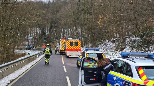 Auf der L 162 zwischen Rhaunen und Woppenroth kollidierten ein VW Polo und ein Linienbus frontal – der Pkw-Fahrer wurde lebensge