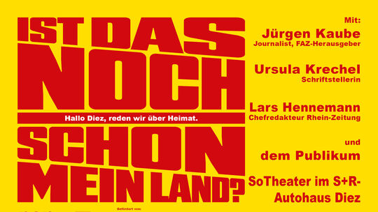 Die Diskussionsreihe "Heimat" der Autorenvereinigung PEN kommt nach Diez.