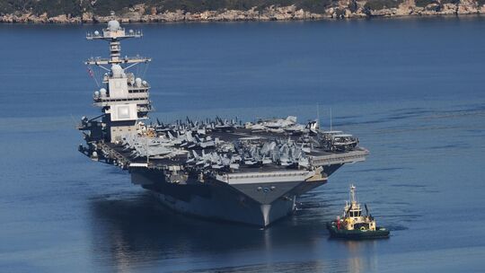 US-Flugzeugträger «USS Gerald R. Ford» verlässt Kreta