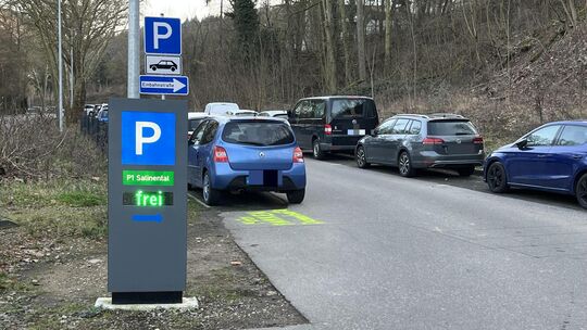 Auf dem Parkplatz P1 werden ab Dienstag Tiefbaumaßnahmen vorgenommen.