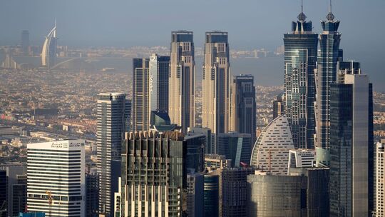 Die Skyline von Dubai