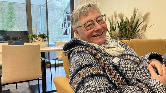 Kerstin Vogts Lachen ist einfach ansteckend. Eine besondere Gabe angesichts der Schwere des allgegenwärtigen Themas im Hospiz.