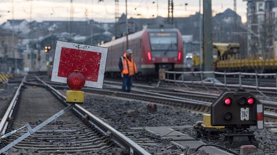 Großbaustelle am Mainzer Hauptbahnhof