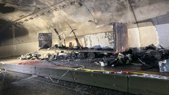 Engelbergtunnel - nach dem Brand Engelbergtunnel - nach dem Brand