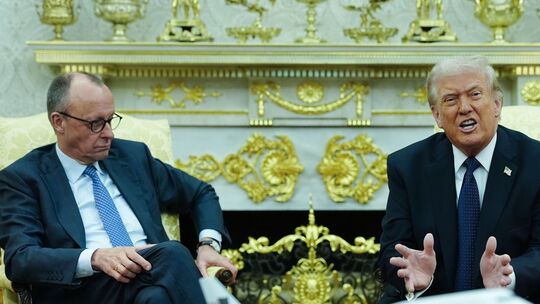 US-Präsident Trump empfängt Bundeskanzler Merz