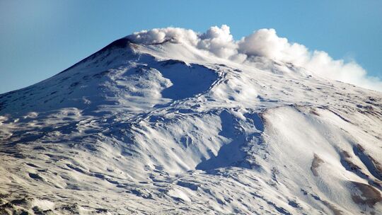 Schneebedeckter Ätna