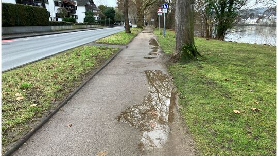 Der Geh- und Radweg am Moselweißer Ufer soll verbreitert und saniert werden. Die Planung stößt aber auf große Kritik, weil damit