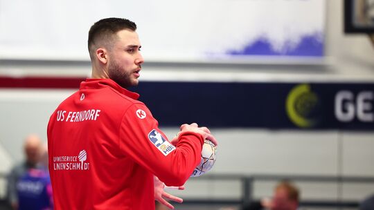 Filip Baranasic (Foto) ist nach Can Adanir der zweite Keeper des TuS Ferndorf, der auch in der nächsten Spielzeit ein Teil des K