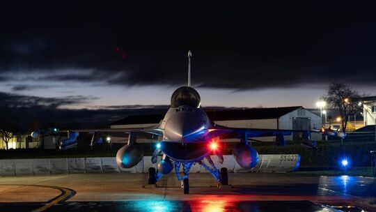 Auf der Air Base in Spangdahlem ist zeitweise auch in der Nacht Betrieb.