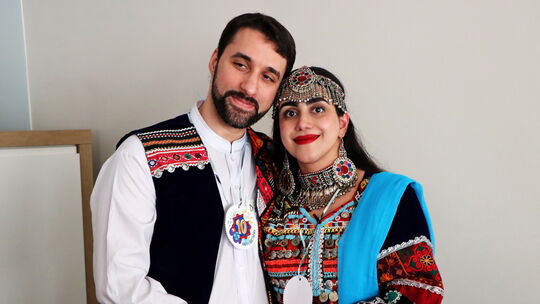 Mathab Rezaei, hier mit ihrem Mann Djafar, kommt aus Afghanistan und lebt seit November 2015 in Deutschland. Für sie war das Caf