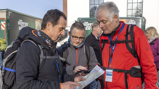 Ein wesentliches Element beim RZ-Winterwandertag sind die ehrenamtlichen, aber professionell agierenden und oft beim Westerwald-