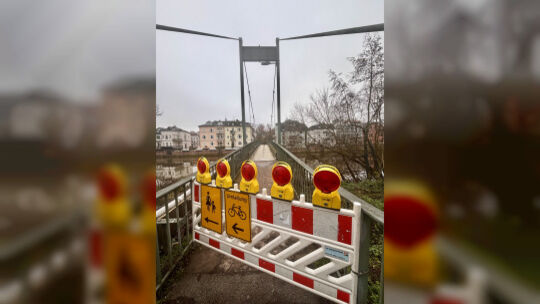 Bei manchen Brücken im Naheland geht einfach nichts mehr, so wie hier bei der Quellenhofbrücke in Bad Kreuznach.