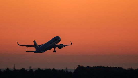 Flughafen Leipzig/Halle am Morgen