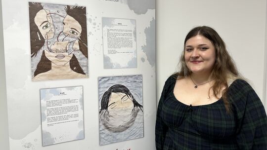 Adam´s Lilith ist der Künstlername der jungen Mainzerin, die ihre MS-Erkrankung in Bildern und Tagebucheinträgen verarbeitet. Ei