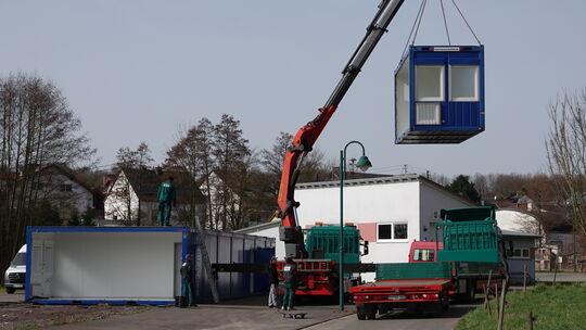 In Nierendorf waren 14 Containern der Bevölkerung und dem Ortsbeirat ein Dorn im Auge. Nun wurde die Anlage abgebaut.