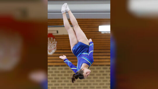 Ein echtes Highlight nannte Steffen Eislöffel die Übung von Lara Sperling beim EM-Qualifikationswettkampf in Bad Kreuznach.