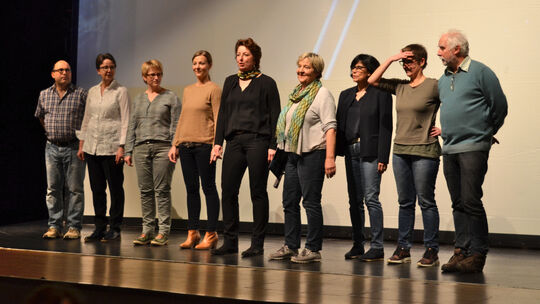 Das Foto stammt aus dem Jahr 2018, vom fünfjährigen Bestehen der Initiative StattKino. Anne Effgen und Ingrid Dalheimer-Brunk (5