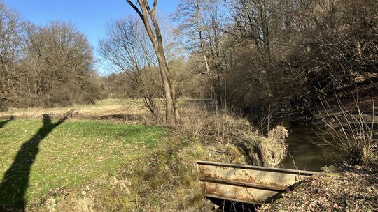 Die bestehende Rückhalteanlage im Bereich des Parks verfügt derzeit über ein Volumen von rund 4000 Kubikmetern, diese soll deutl