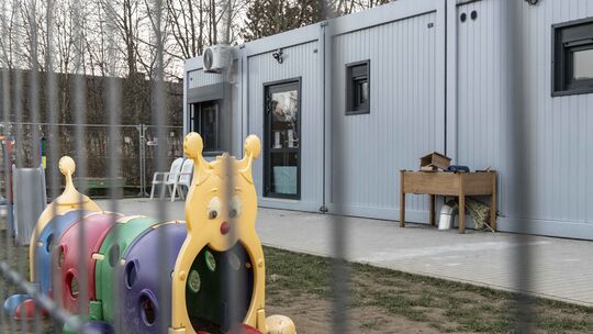 Die Container-Kita Barbararing wird im Sommer 2027 schließen.