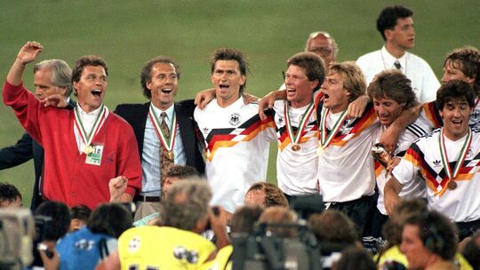 1990 wird Deutschland Fußball-Weltmeister