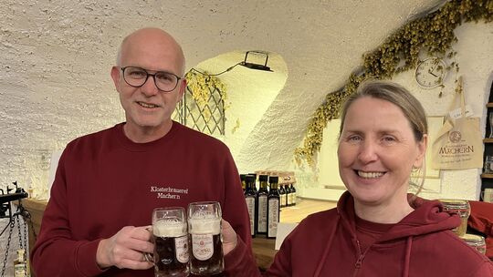Sie haben die Klosterbrauerei Machern gegründet, und für sie schlägt bis heute ihr Herz: Brauer Michael Berthold und seine Frau