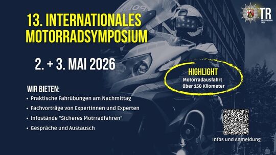 Anmeldung Motorradsymposium über OR-Code