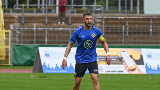 Hinter dem Einsatz von TuS-Kapitän Daniel von der Bracke steht für das Heimspiel gegen den TSV Gau-Odernheim ein Fragezeichen. D