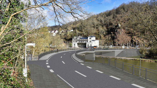 Der Neubau der Lahnbrücke in Balduinstein sieht nun immer mehr wie auf der Visualisierung des LBM Diez von 2024 aus. Nun ereigne