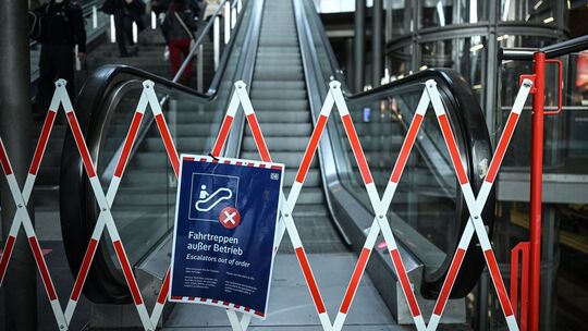 Rolltreppen am Hauptbahnhof