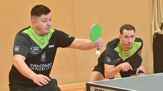 Als Doppel und im Einzel gefordert: Steven Poensgen (links) und Nick Grimm.