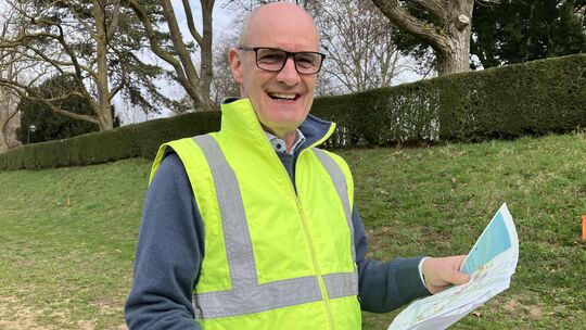 Geologe Peter Frinken ist frohen Mutes, dass die Bohrungen positiv verlaufen.