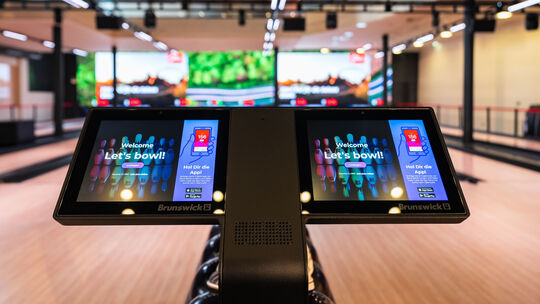 Die Erfassung der Ergebnisse erfolgt rein digital über diese Displays.