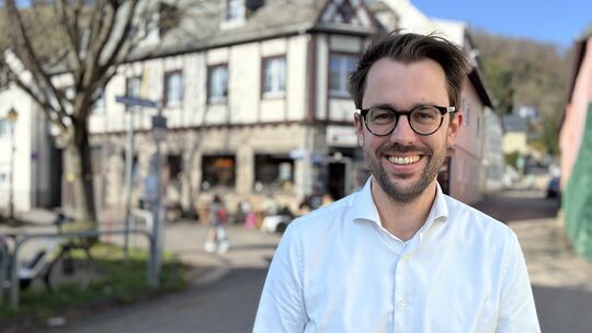 Hubertus Hacke-Dietze lebt mit seiner Familie im Koblenzer Stadtteil Güls und kämpft für die FDP ums Direktmandat im Wahlkreis 9