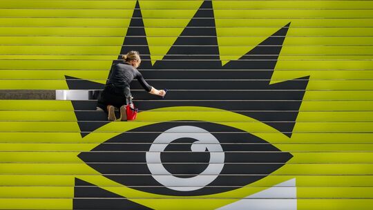 Vorbereitungen auf die Leipziger Buchmesse