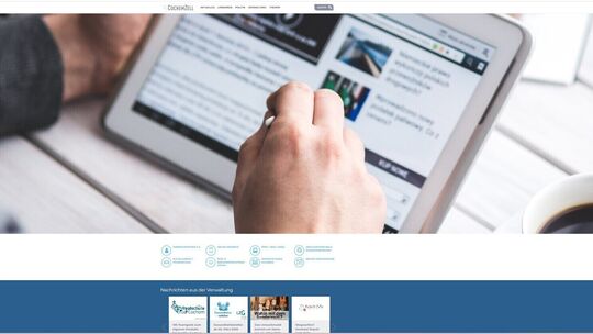 Der Screenshot zeigt einen Ausschnitt der Homepage Cochem-Zell.de. Die Grünen halten eine Weiterentwicklung zu einem zentralen S