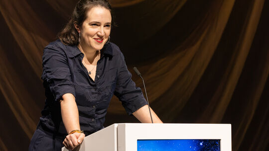 Maria Milisavljević durfte sich bei der Verleihung des Else-Lasker-Schüler-Dramatikerpreises über den mit 10.000 Euro dotierten