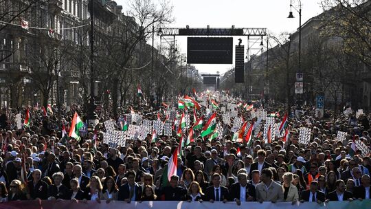 Ungarn Nationalfeiertag - Demonstration der Opposition