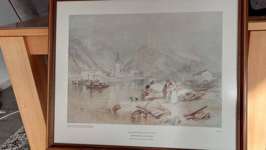 Ein Kunstdruck zeigt das Aquarell von William Turner.