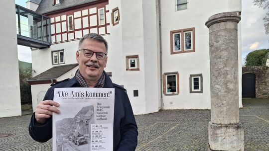 Ulrich Linnemann, Mitinitiator der fünfteiligen Vortragsreihe "Die Amis kommen!" am Theater Lahnstein im Sporkenburger Hof.