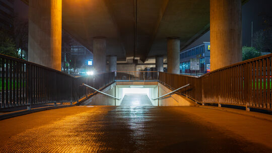 Die Unterführung am Saarkreisel in Koblenz: Nachts fühlen sich enorm viele Menschen in der Stadt unwohl, wenn sie allein unterwe