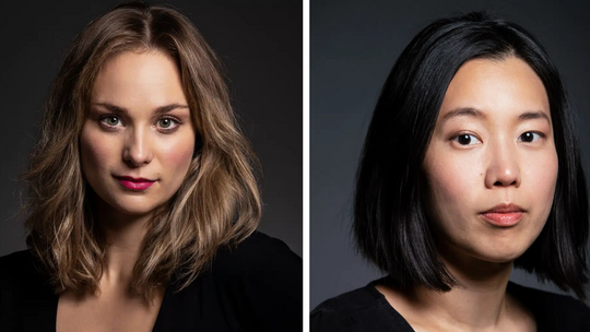 Hannah Beutler (links) als Euridice und Haruna Yamazaki als Amore wurden bei der Premiere von Glucks "Orfeo ed Euridice" für ihr Hannah Beutler (links) als Euridice und Haruna Yamazaki als Amore wurden bei der Premiere von Glucks "Orfeo ed Euridice" für ihr