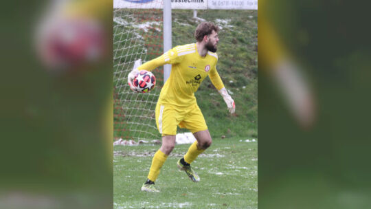 Der neue Schlussmann der SG Hüffelsheim: Tobias Edinger verstärkt den ambitionierten Verbandsligisten ab Sommer.