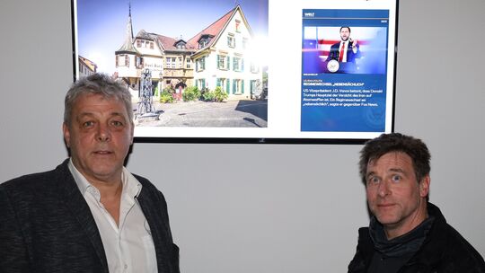 Stefan Nerbas (links) und Andreas Barth stellten sich in der Felkestadt dem Werks- und Betriebsausschuss der VG Nahe-Glan als Be