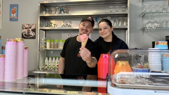 Mit dem Eiscafe Copacabana in Birkenfeld haben sich Leandro und Gabriela de Oliveira Elias ihren Traum von der Selbstständigkeit